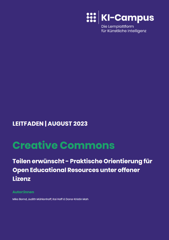 Titelbild/Cover CreativeCommons 2023