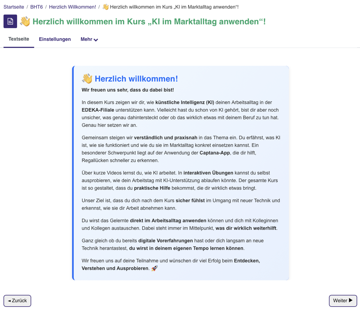 Onlinekurs KI im Marktalltag anwenden