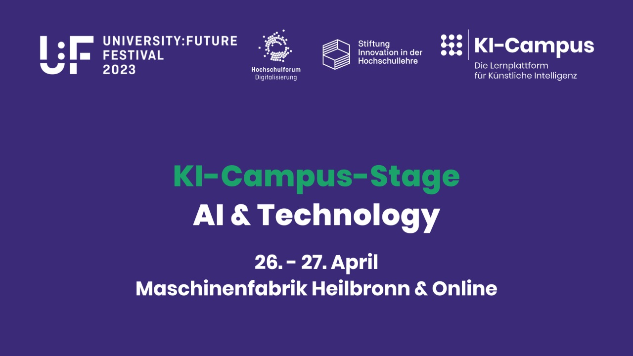 KI-Campus-Stage beim University:Future Festival 2023